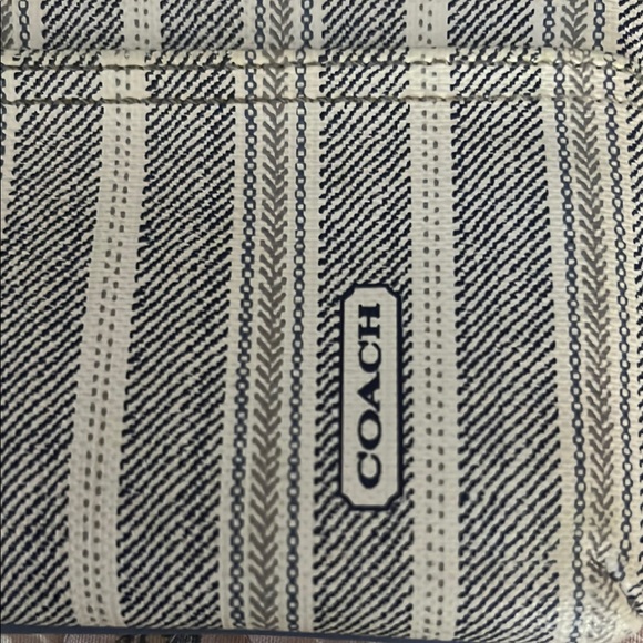 Coach Blue and White Wristlet - Picture 3 of 9
